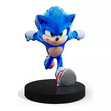 Totem Pequeno Boneco Sonic 7cm + Base