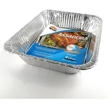 Bandeja De Aluminio 4000ml D40 - 10 Unidades