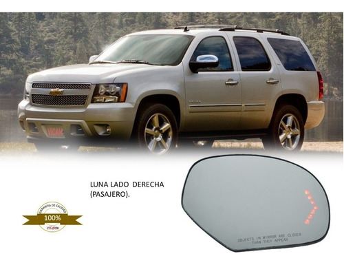 Luna Derecha Chevrolet Tahoe 07-14 Con Direccional Led. Foto 2