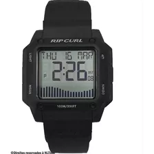 Relógio Rip Curl Masculino Odyssey Tide Charcoal 000mti84 Correia Preto Bisel Preto Fundo Cinza