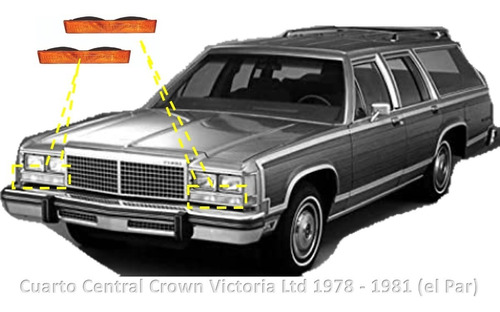 Cuarto Central Crown Victoria Ltd 1978 - 1981 (el Par) Foto 3