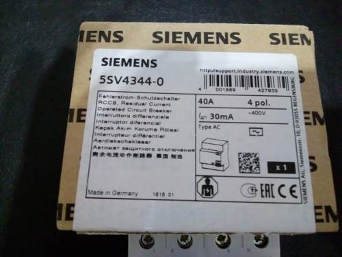 Interruptor Diferencial Siemens Sentron 5sv4344-0