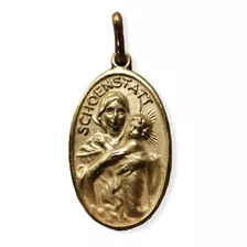 Medalla Oro 18k Virgen De Shoenstatt #1399 (medallas Nava) 
