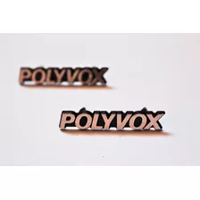 Logotipo, Emblemas Polyvox 2 Pçs