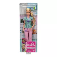 Muñeca Barbie Enfermera Profesiones Rubia Original