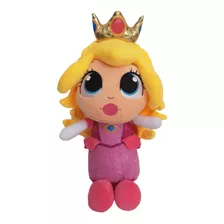 Princesa Peach Mario Peluche 34cm De Alto Bordado Impresa Dt