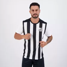 Camisa Santos Majestic Branca E Preta