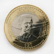 Moneda De 20 Pesos Belisario Dominguez Circulada