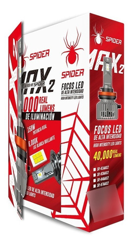 Focos Led De Alta Intensidad Para Auto 40,000 Lmenes Spider Foto 6