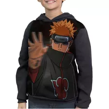  Casaco Moletom Infantil Naruto Akatsuki Pain Nagato