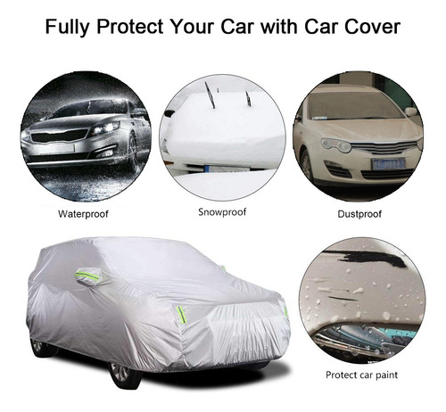 Funda De Coche Completa Para Sedn Con Protector Solar Refl Foto 8