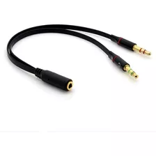 Cable Adaptador 3.5mm Para Audifonos Con Micrófono