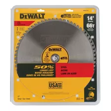 Disco Sierra Carburo 14 66 Dientes 1800 Rpm Dwa7747 Dewalt Color Gris