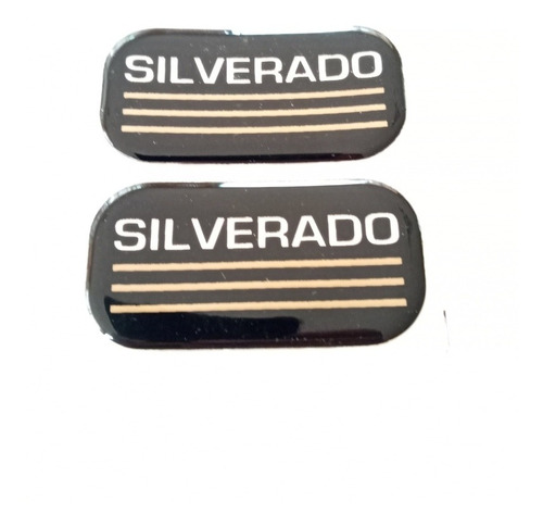 Par Emblemas Lateral Chevrolet Silverado Foto 2