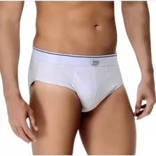 Cueca Slip Microfibra Com Elástico Aparente Kit 9