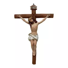 Crucifijo De Pared De 40 Cm, Cruz De Resina Jesucristo
