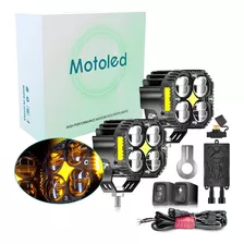 Exploradoras Led Ultra Potentes Bicolor 20.000 Lm Carro/moto