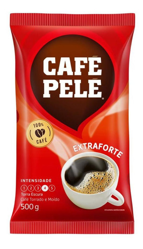 Café Torrado E Moído Extra Forte Pelé Pacote 500g