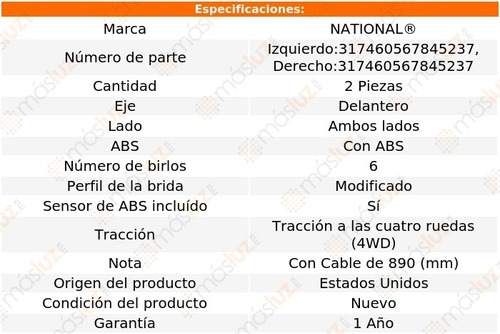 2- Mazas Delanteras Con Abs Mark Lt 2006/2008 National Foto 6