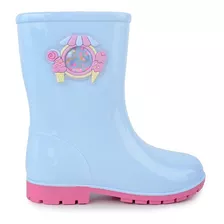 Bota Infantil Feminina World Colors Galocha Azul - 33097