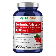 Berberina Hci 4500 Mg Azucar En Sangre Y Metabolismo 200 Cap