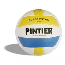 Pelota Voley Pintier Tricolor Super Extra Cuero 302 Oficial