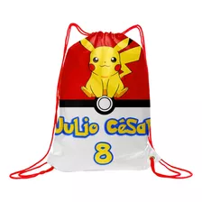 Morralitos Dulcero Personalizados 30 Pz - Pokemon - Infantil