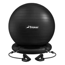 Trideer Silla De Bola De Yoga, Silla De Pelota De Ejercicio. Color Negro Con Bandas