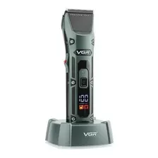 Maquina Corte Pelo Clipper Recargable Vgr V-696 Ceramica Color Verde