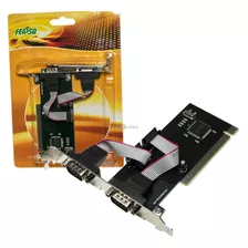 Placa Pci C/ 2 Serial Perfil Baixo Feasso Jpss-01