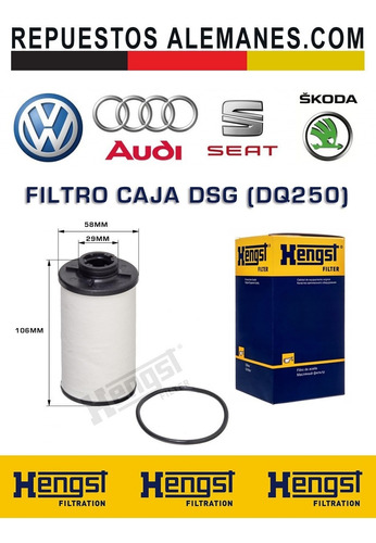 Filtro De Caja Dsg Dq250 Audi Seat Skoda Volkswagen - Hengst Foto 2