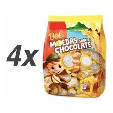 Kit 4 Moedas Chocolate Bel 500g Pronta Entrega