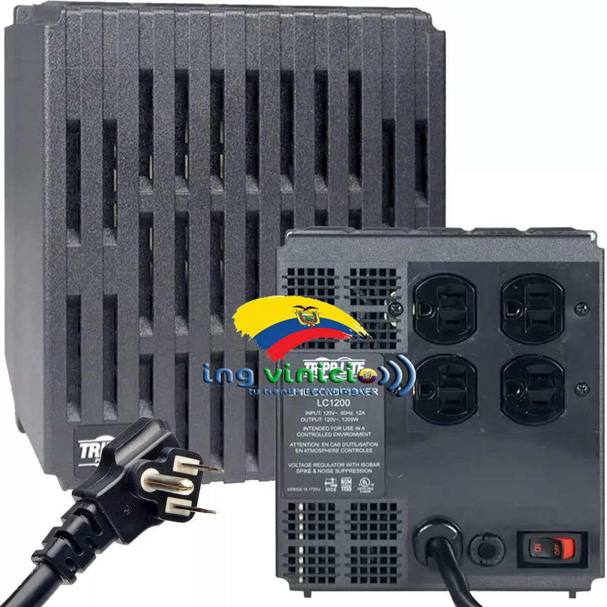 Regulador De Voltaje Tripp-lite Lc1800 1800w 110v Copiadoras