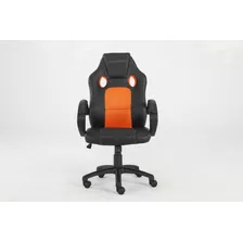 Silla Gamer Ergonomica Ne-464nj Color Negro-naranja