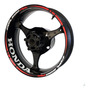 Juego Tapones Centro Rin Negro Logo Honda Cromo 52 Mm