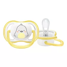Chupeta Ultra Air Pinguim Philips Avent Amarelo E Branco