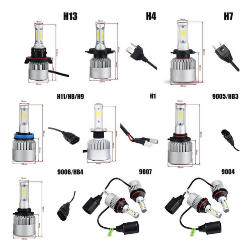 Hispeedled Headlight Kit H4 H13 9004 9007 25000ml Foto 2