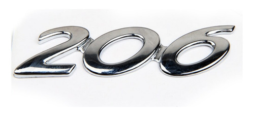 Logo Emblema Para Peugeot 206 9.3x2.6cm Plstico Foto 2