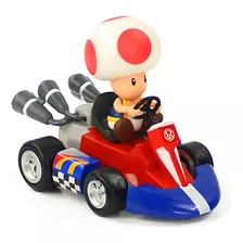 Figura Mario Kart Carro Fricción Niños Juguete Toad Gde