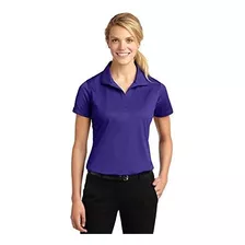 Polo Sport-tek Para Mujer Micropique Sport Wick S Purple