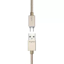 Cable Fujitel Braid Usb A Micro Usb Fx Color Dorado