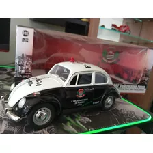 Miniatura 1/18 Fusca Policia Civil São Paulo Greenlight Pcsp