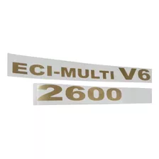 Emblema Eci - Multi V6 2600 Laterales Mitsubish Montero 