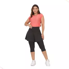 Capri Saia Fitness Moda Cristã Para Atividades Treino Linda