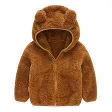 Jaqueta Infantil Menino Urso Inverno Fleece Plush Inverno