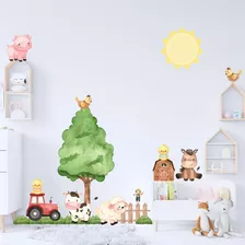 Adesivo Decorativo Infantil Parede Fazendinha Quarto Bebê