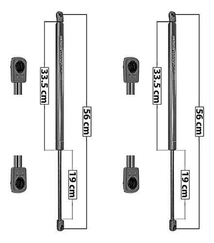 (2) Amortiguadores 5a Puerta Mercury Mountaineer 2002-2007 Foto 3