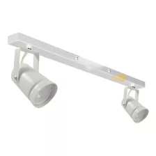  Barral Liston 2 Luces Spot Mini Cilindro Direccionable Gu10