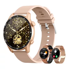 Wonlex Reloj Inteligente Dorado Para Hombres Y Mujeres Con P