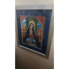 Litografia Enmarcada Virgen Altagracia De Guillo Perez